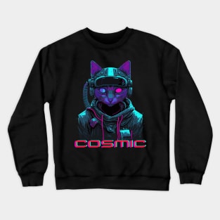 Cosmic Cat Crewneck Sweatshirt